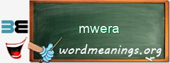 WordMeaning blackboard for mwera